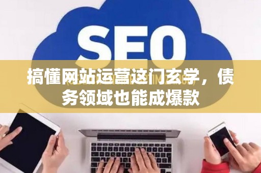 搞懂网站运营这门玄学，债务领域也能成爆款